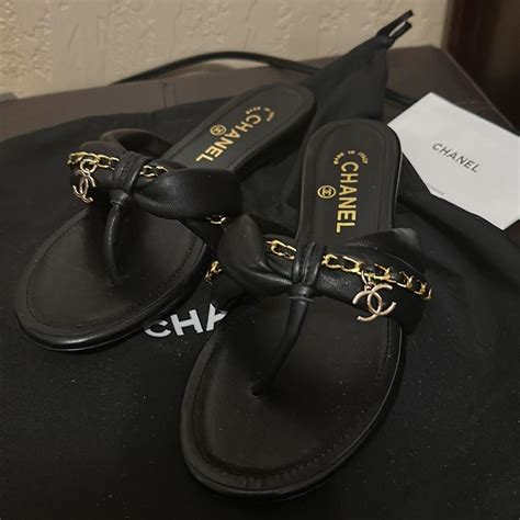 chanel pearl flip flops|chanel flip flops cheap.